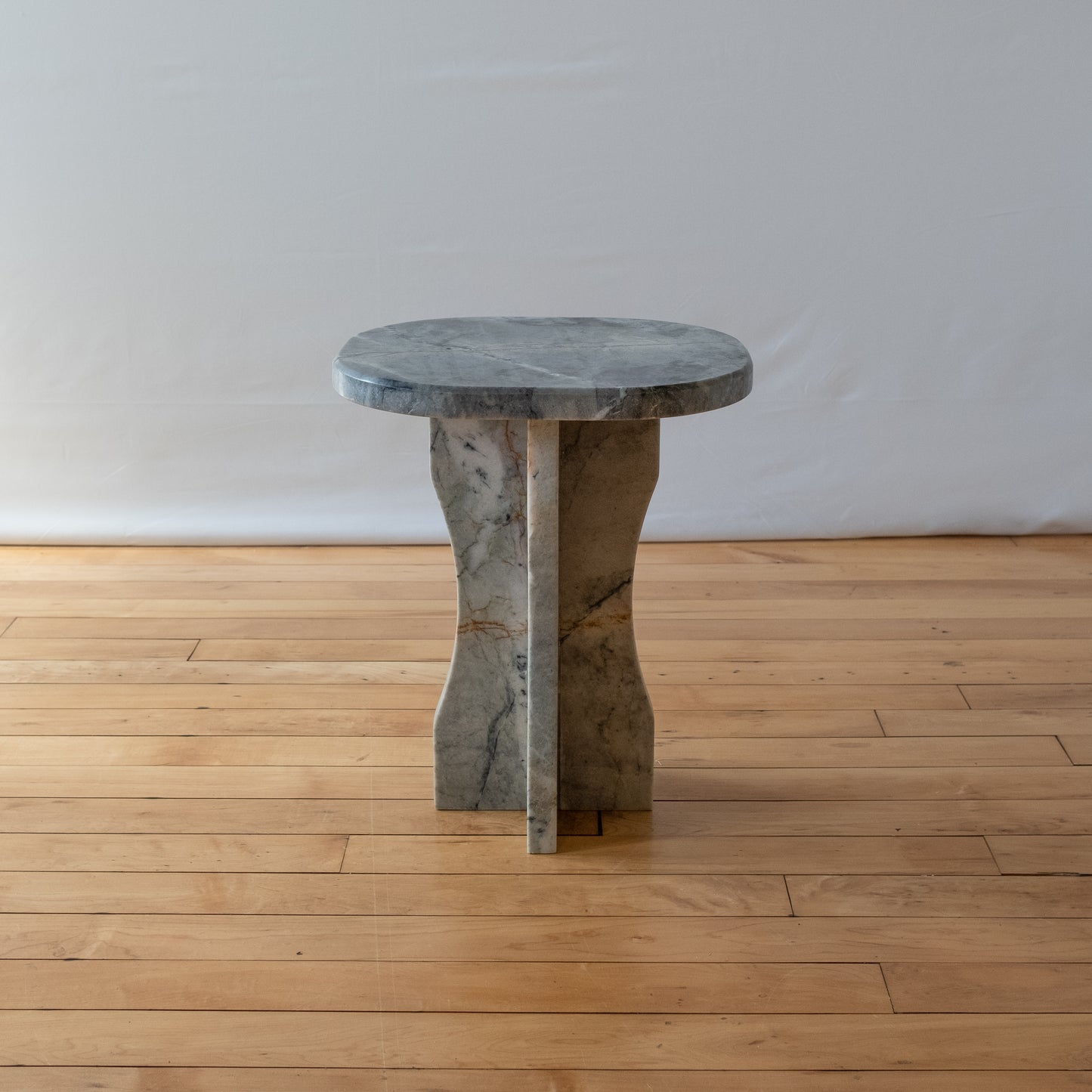 Blue Marble Side Table