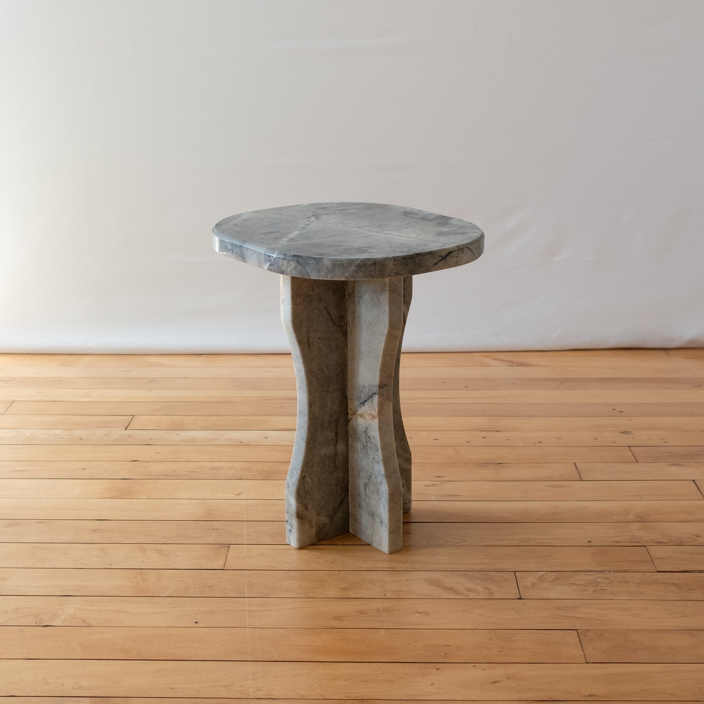 Blue Marble Side Table