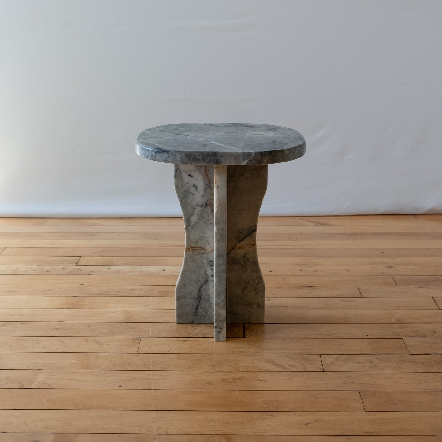 Blue Marble Side Table