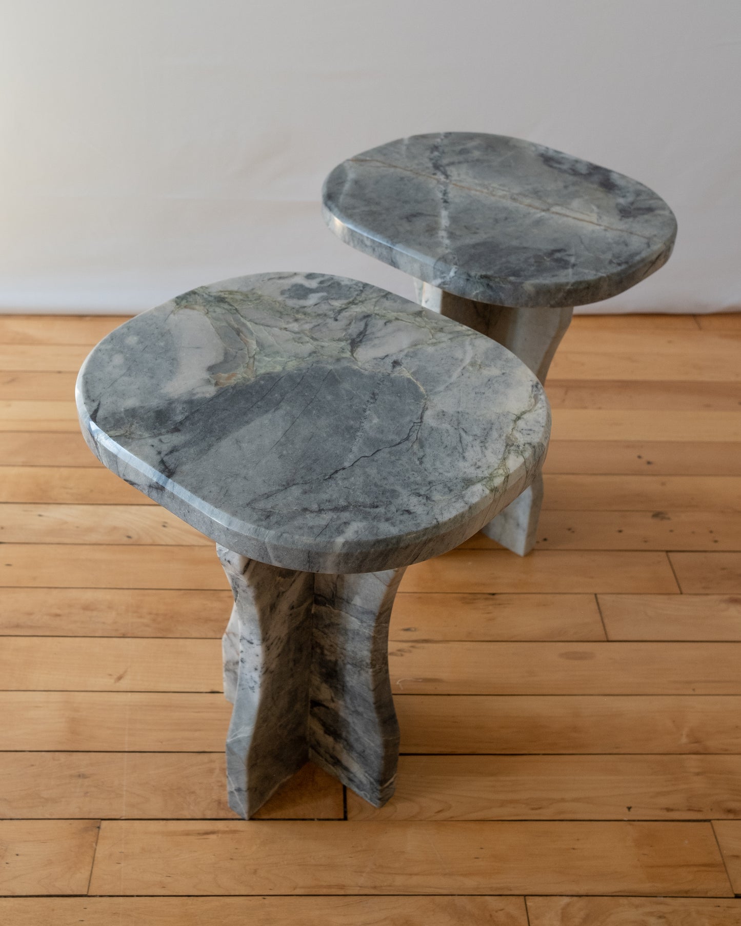 Blue Marble Side Table