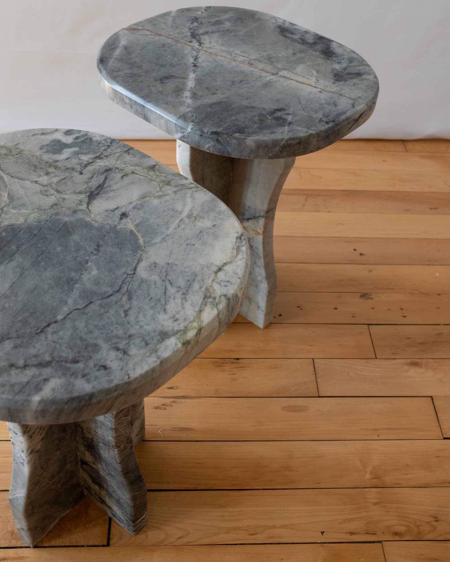 Blue Marble Side Table