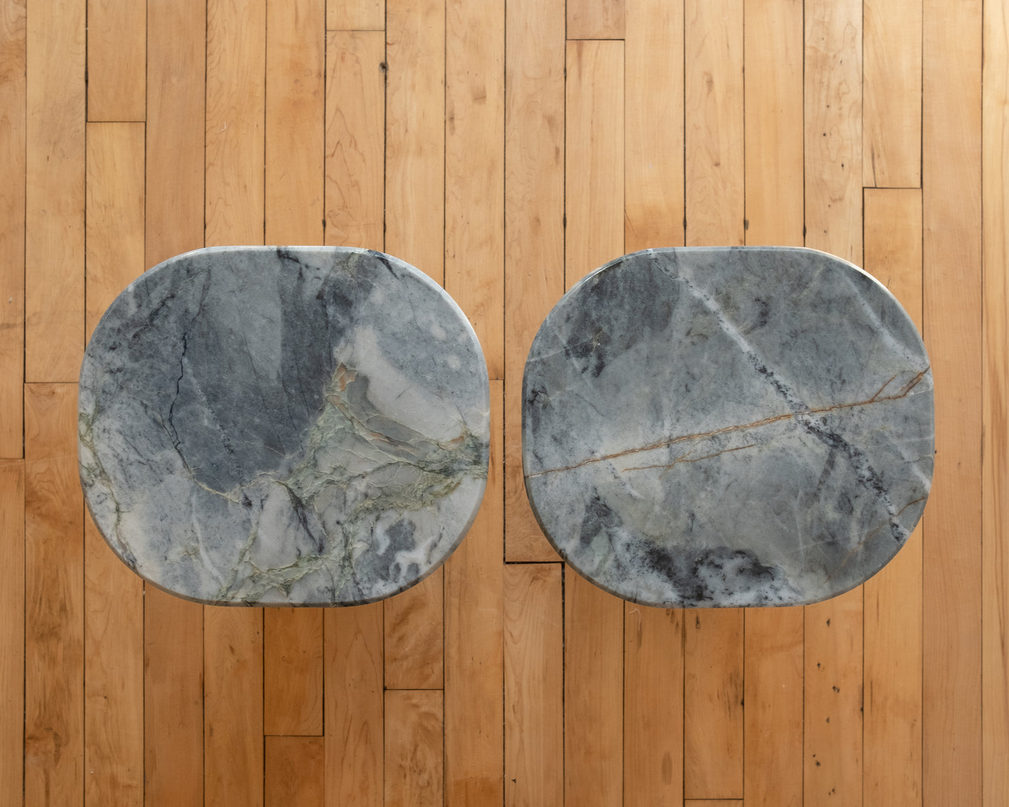Blue Marble Side Table