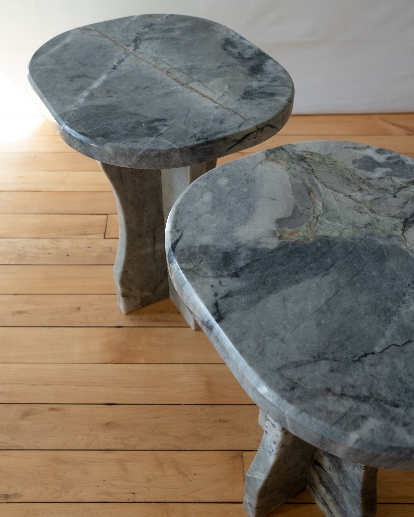 Blue Marble Side Table