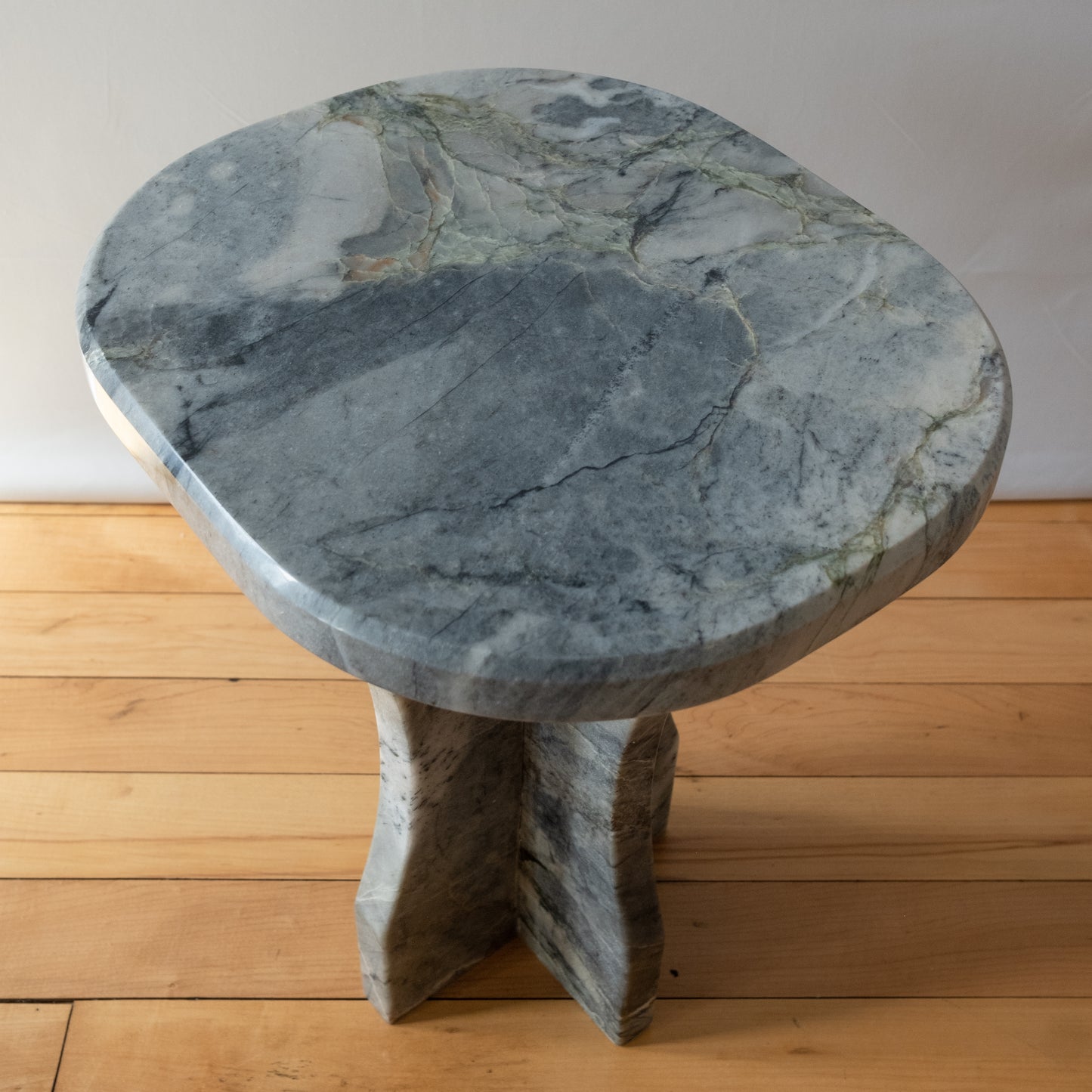 Blue Marble Side Table