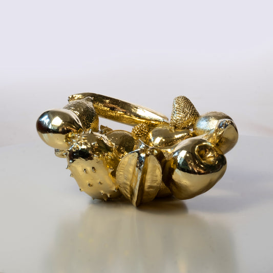 Harry Allen Reality Ware Gold Fruit Bowl