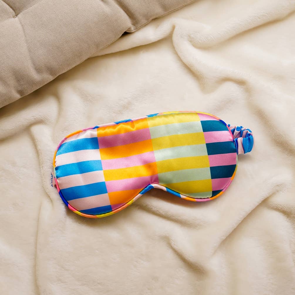 MULTICOLOR STRIPED EYE MASK