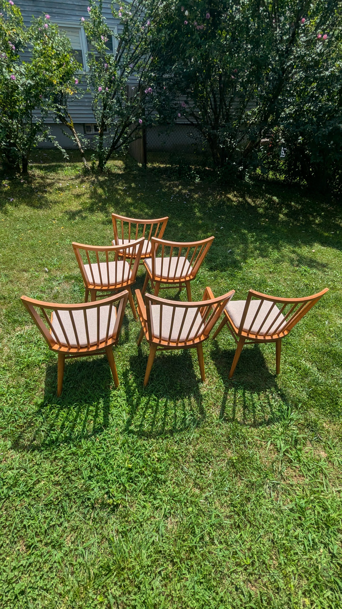 Leslie Diamond for Conant Ball Birch Dining Chairs
