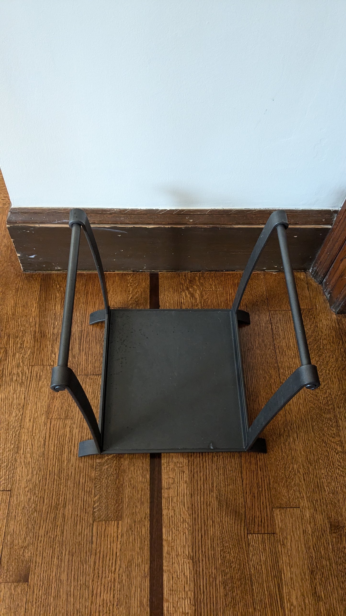 Modernist Iron Fireplace Tool Set & Firewood Carry