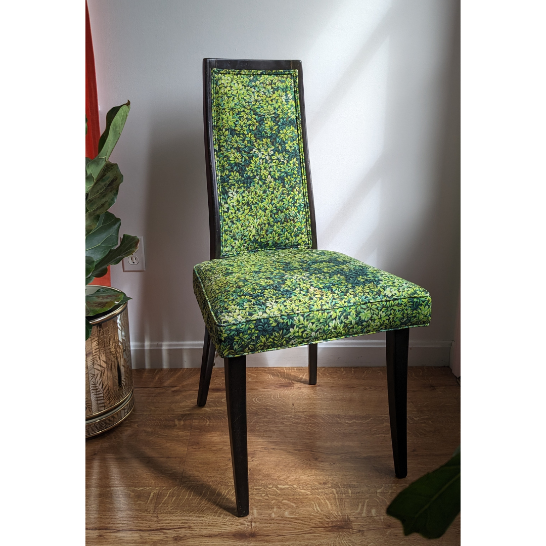 Harvey Probber Green Foliage Dining Chairs (set of 4) A