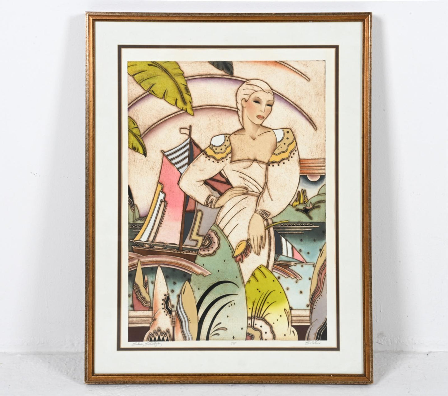 "Solstice" by Sidney Schatzky (20th-21st C.) Signed Print