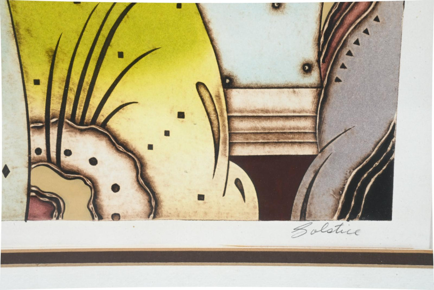 "Solstice" by Sidney Schatzky (20th-21st C.) Signed Print