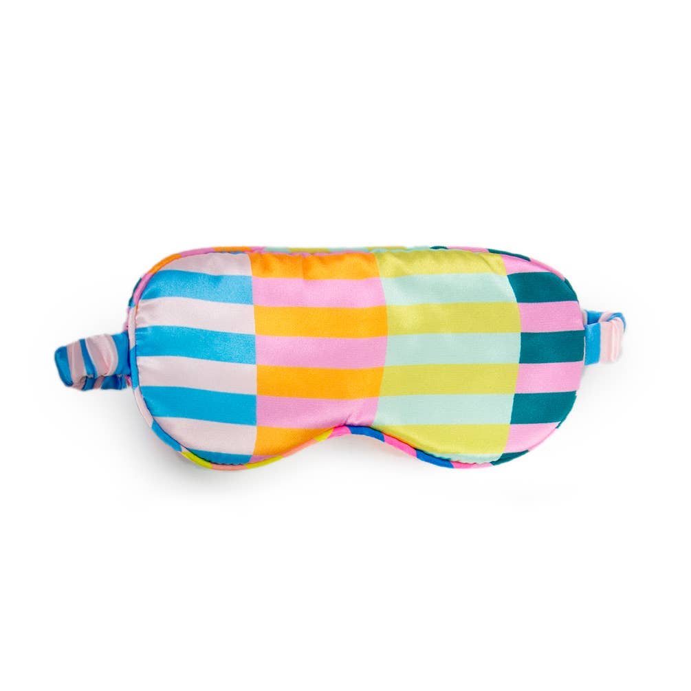 MULTICOLOR STRIPED EYE MASK