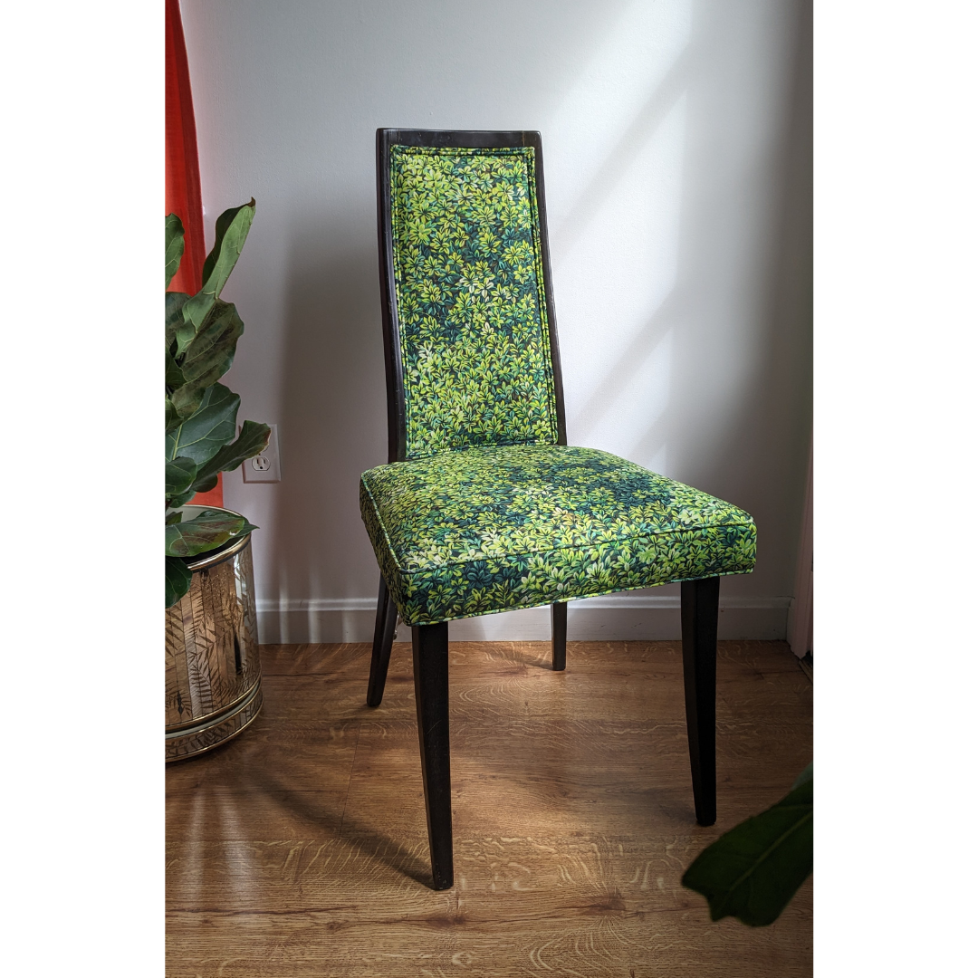 Harvey Probber Green Foliage Dining Chairs (set of 4) A