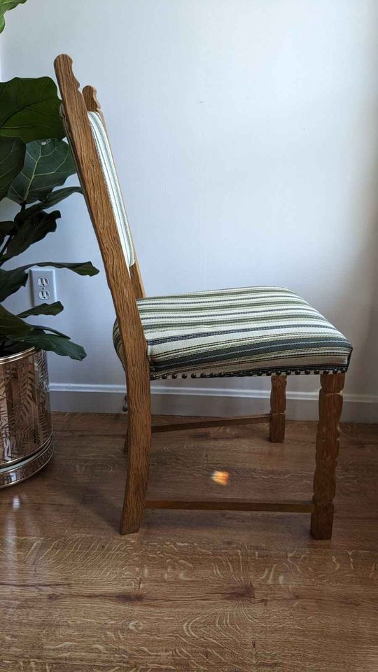 Set of (5) Danish Modern Oak Dining Chairs in Manner of Henning Kjaernulf