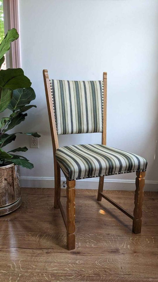 Set of (5) Danish Modern Oak Dining Chairs in Manner of Henning Kjaernulf