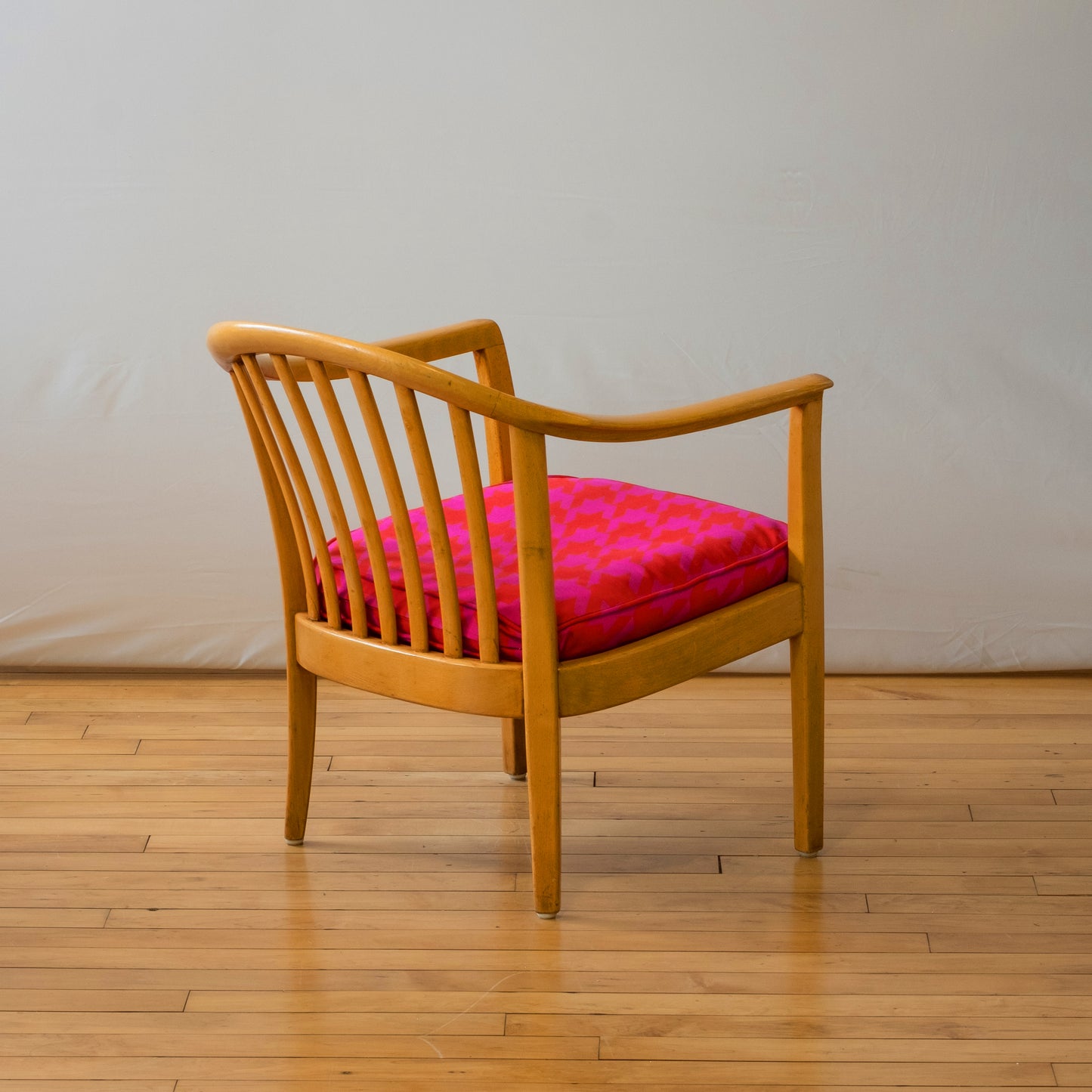 Houndstooth Sylve Stenqvist for Ope Beech 'Classic" chairs (pair)