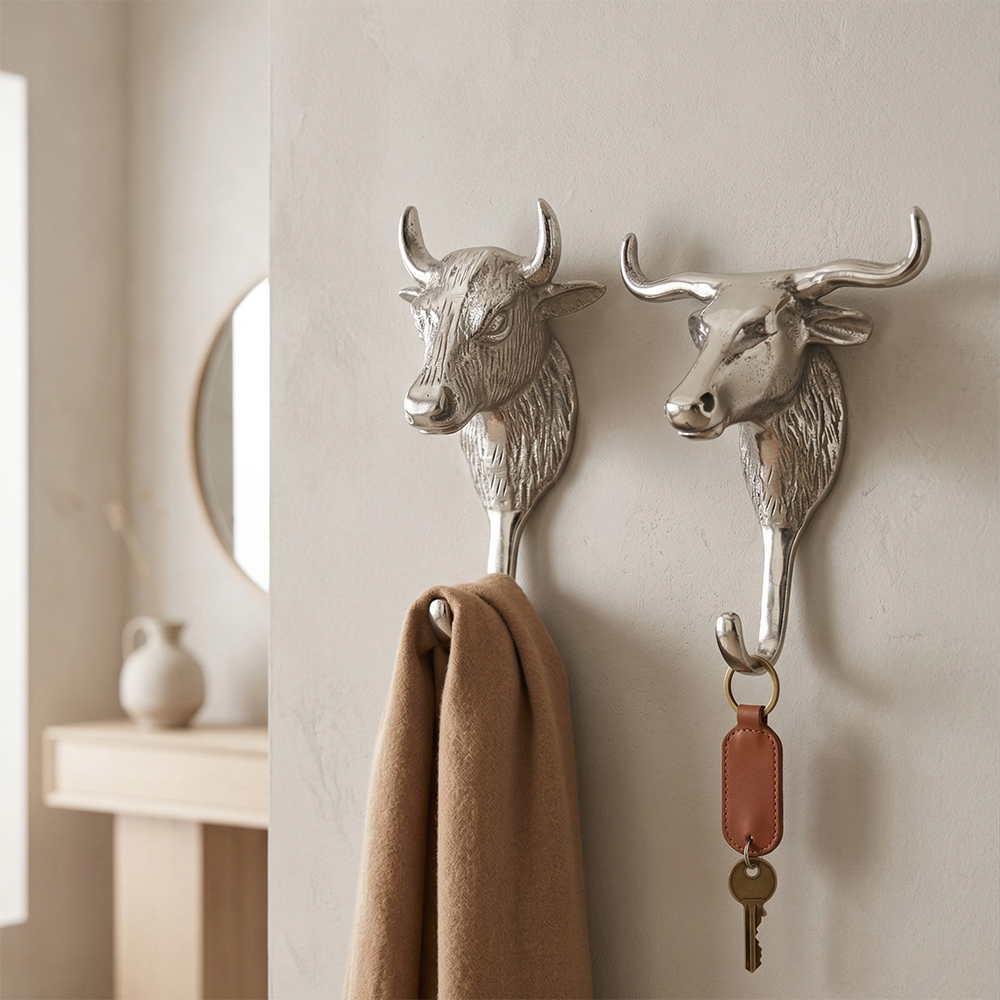 Decorative Bull Wall Hook