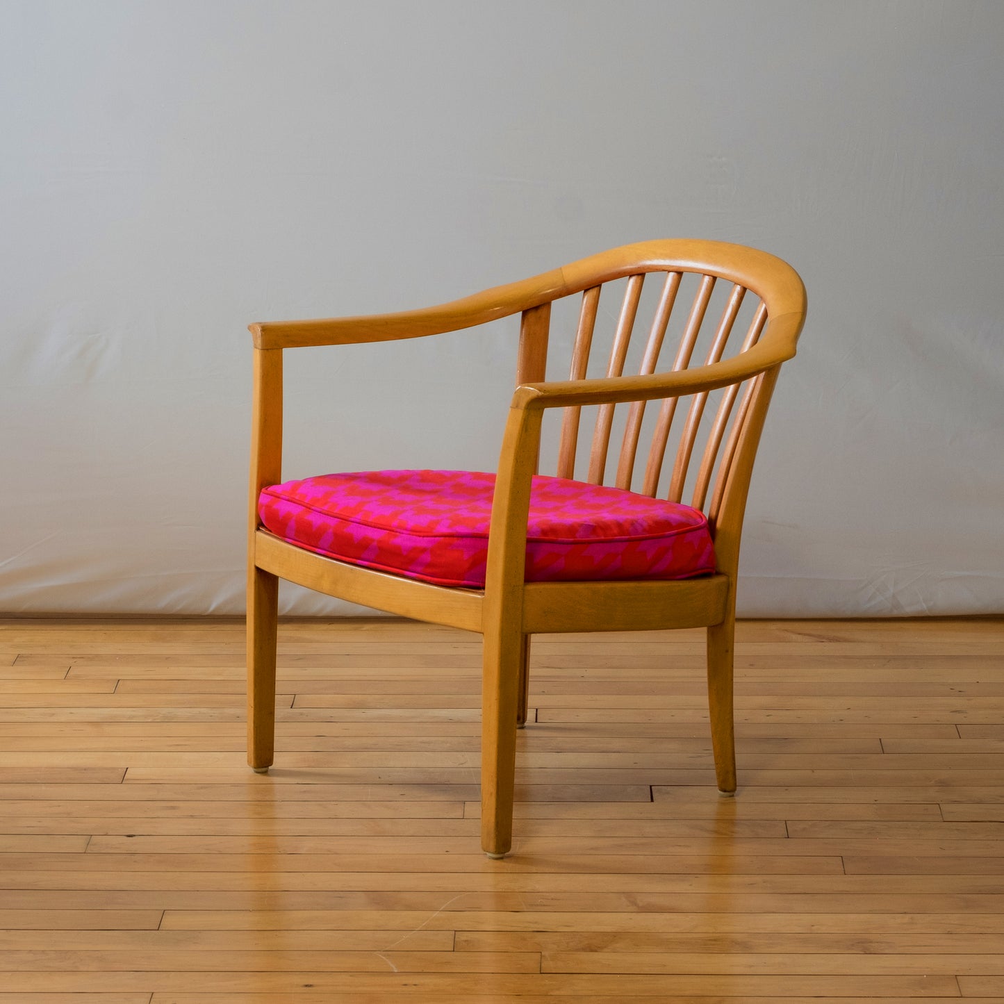 Houndstooth Sylve Stenqvist for Ope Beech 'Classic" chairs (pair)