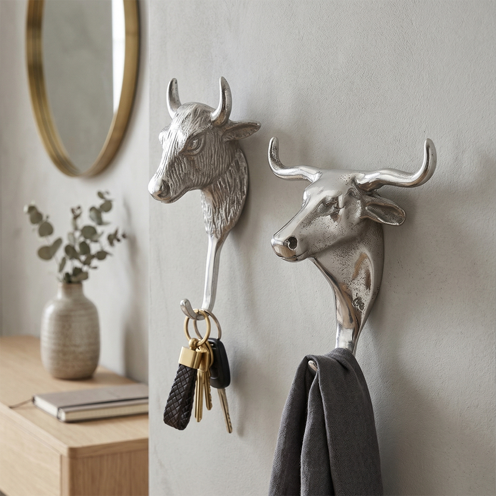Decorative Bull Wall Hook