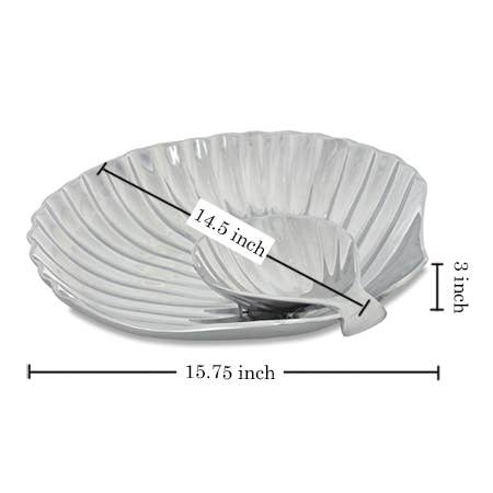 Polished Cockleshell Chip & Dip Pair