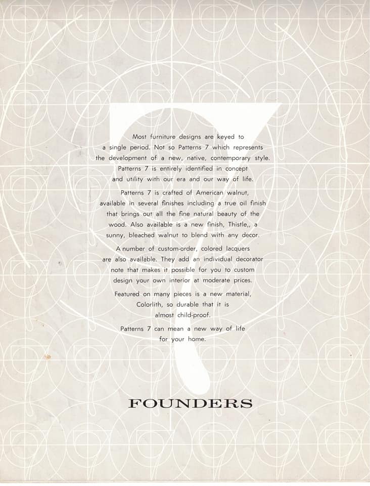 Jack Cartwright for Founders "Patterns 7" Slate Top Coffee Table