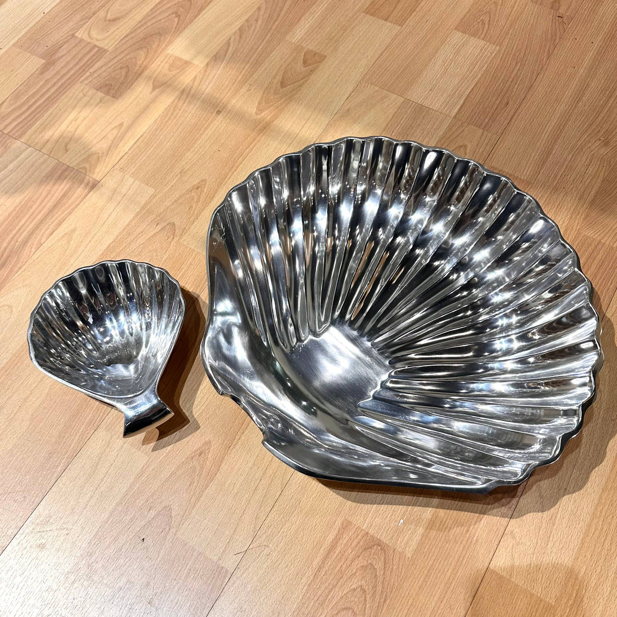 Polished Cockleshell Chip & Dip Pair