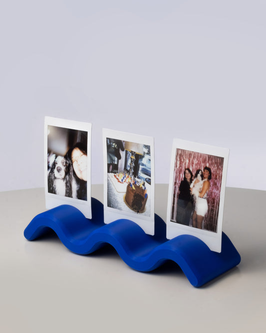 Squiggle Photo Holder [Cobalt]