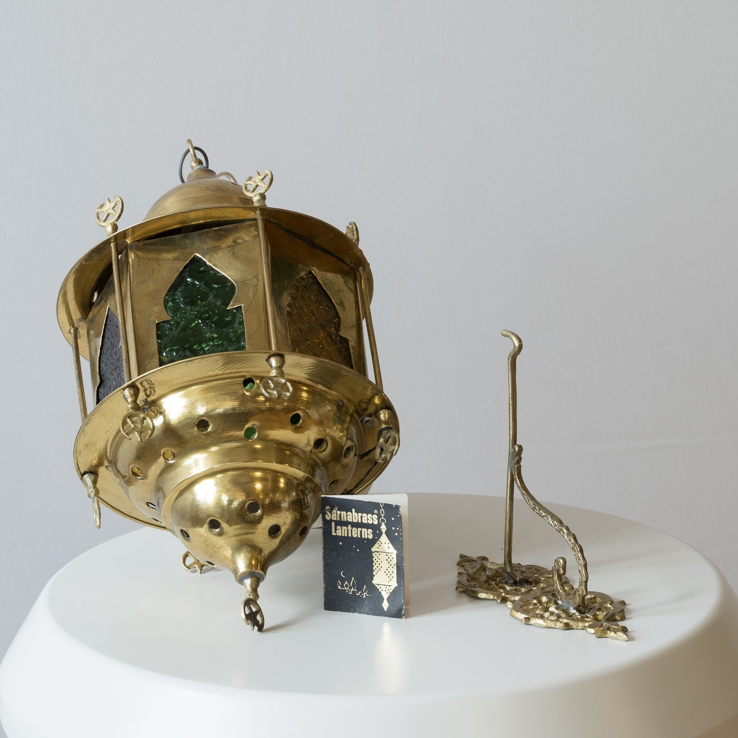 Moroccan Style Midcentury Lantern Light by Sarna Brass
