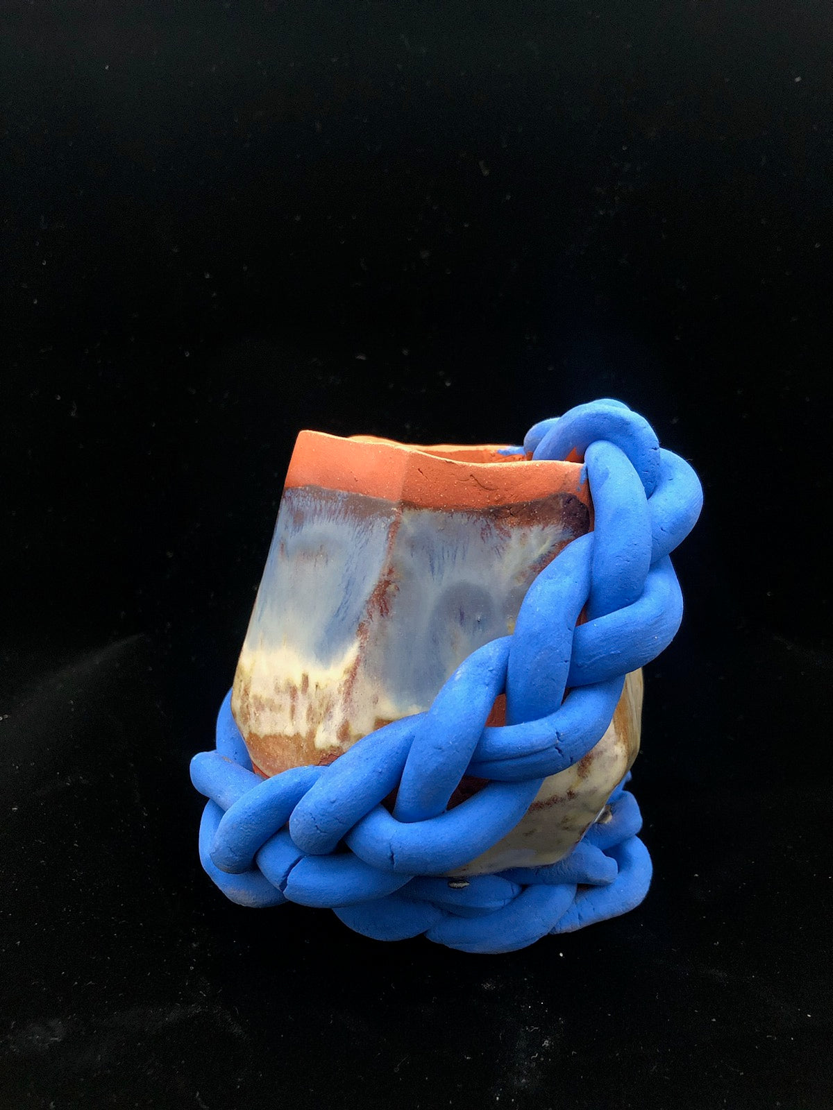 Terracotta Braided Vase #2 by Charamic