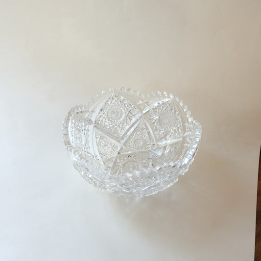 Decorative Cut Crystal Monteith Bowl