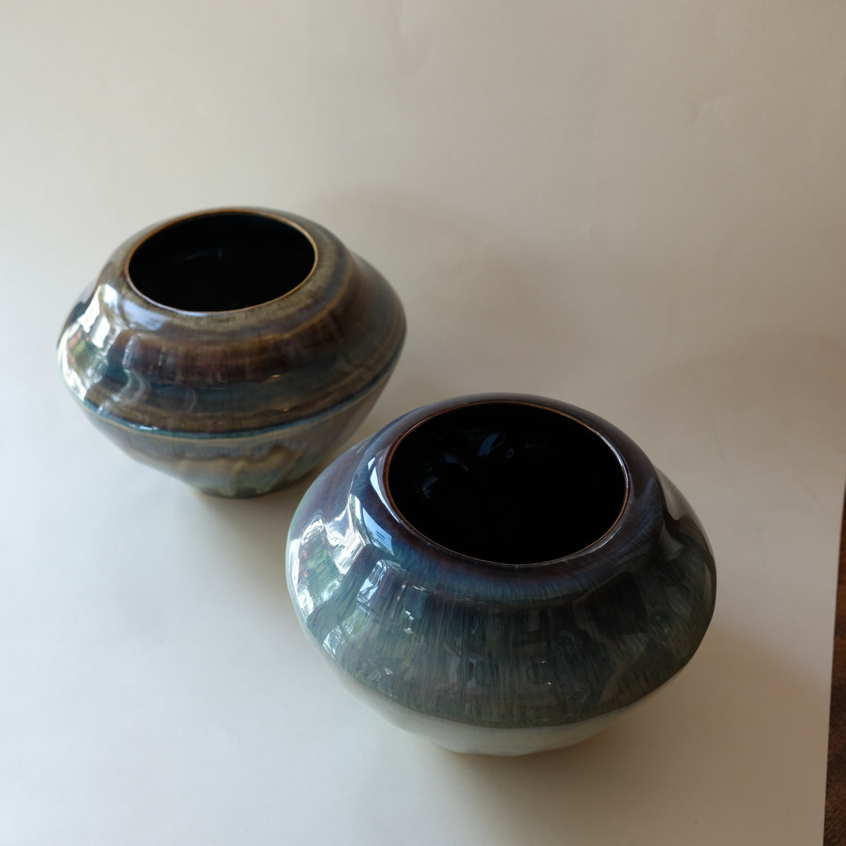 Blue Drip Glazed Vase