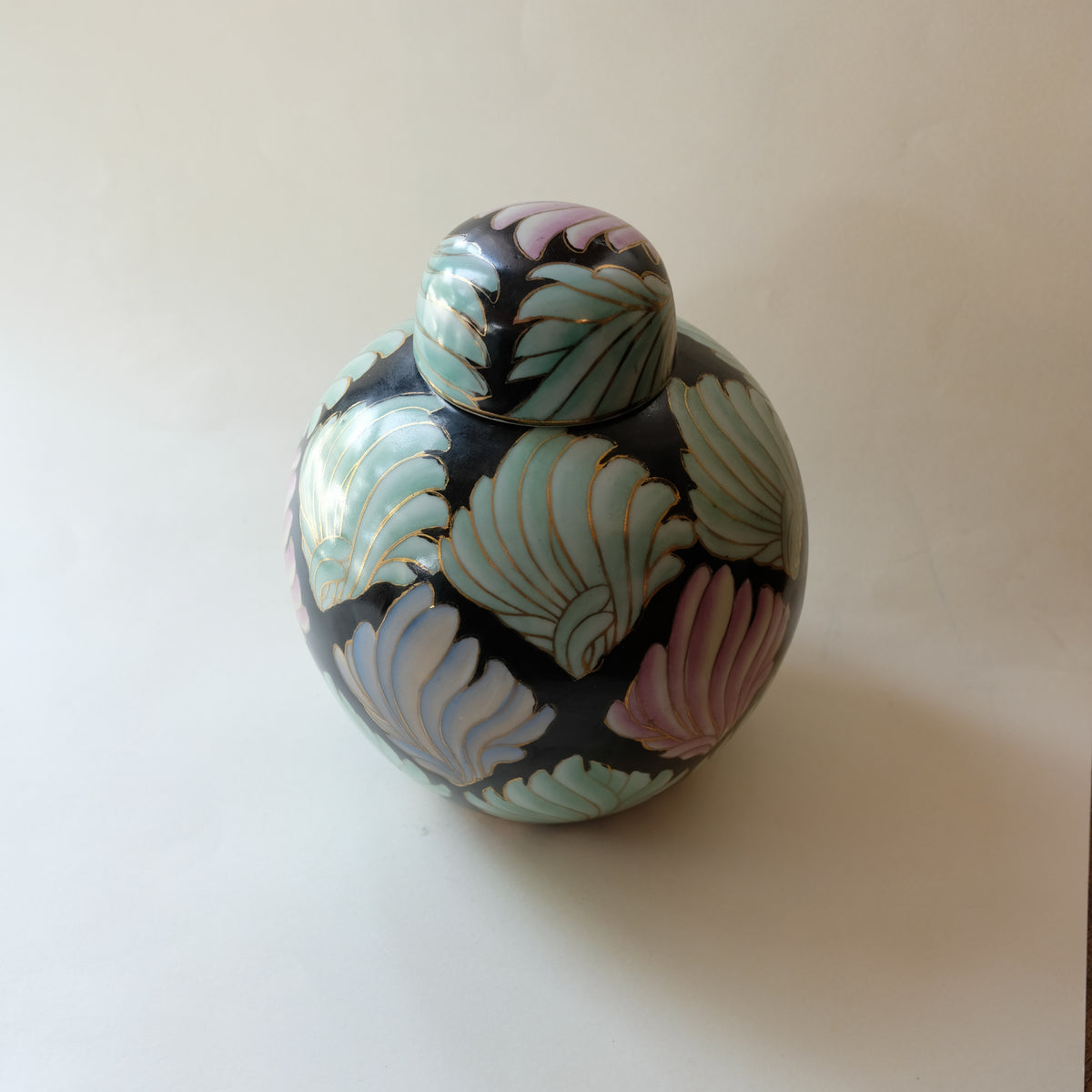 Lotus Flower Ginger Jar