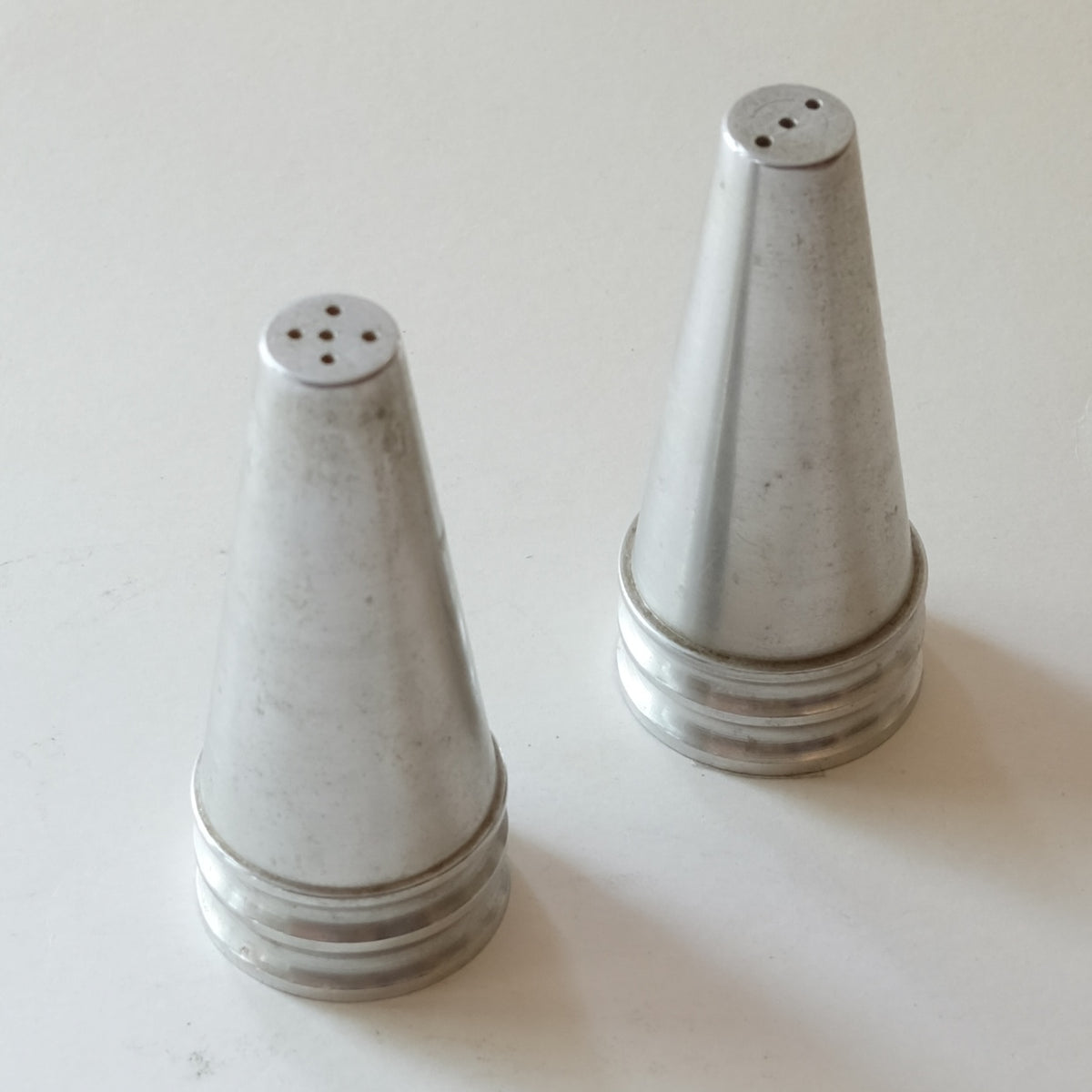 Modernist Stainless Steel Salt & Pepper Shakers