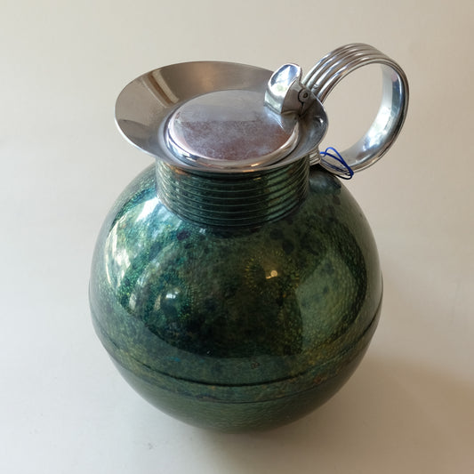 1930s Holographic Machine Age Coffee Carafe