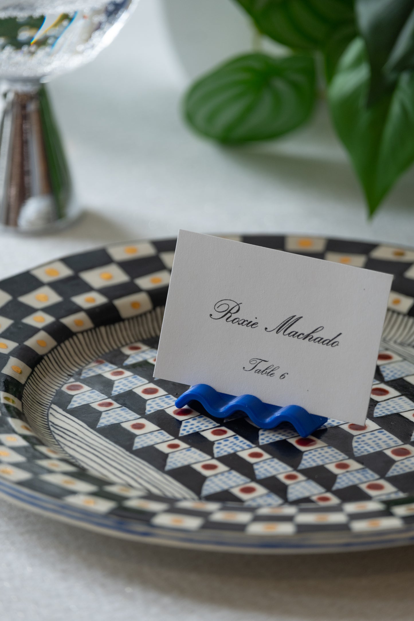 The Squiggle Place Card Holders (for wedding or events
