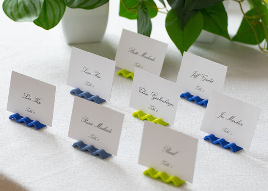 The Squiggle Place Card Holders (for wedding or events