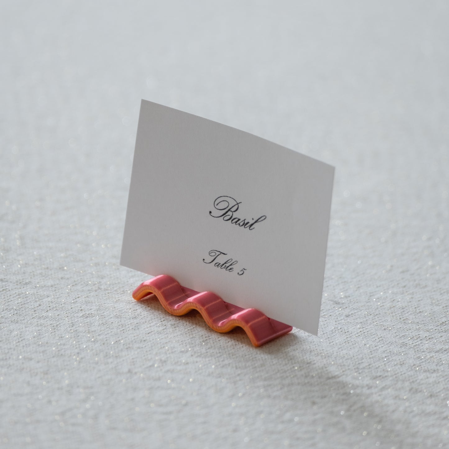 The Squiggle Place Card Holders (for wedding or events