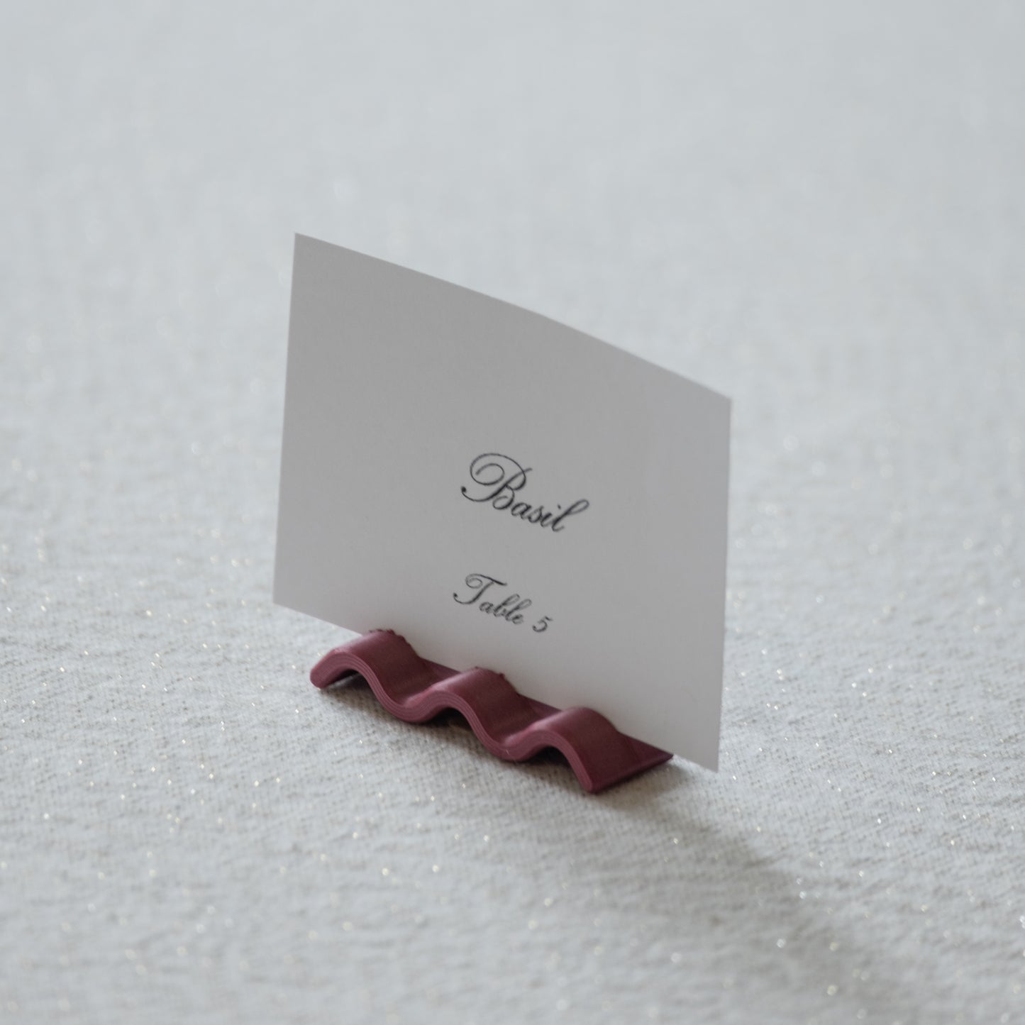 The Squiggle Place Card Holders (for wedding or events