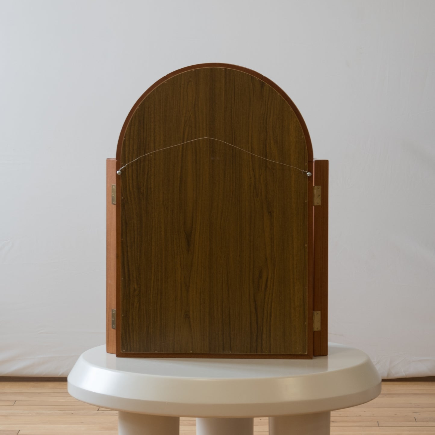 Vintage Danish Teak Trifold Mirror
