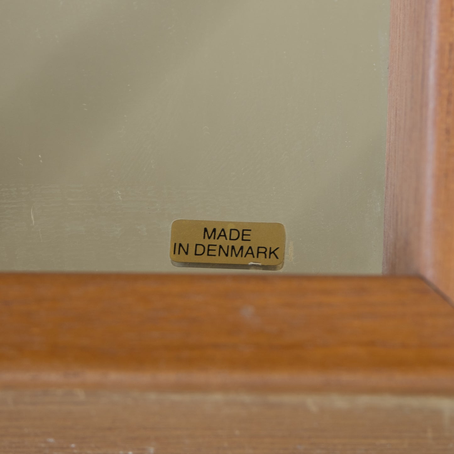 Vintage Danish Teak Trifold Mirror
