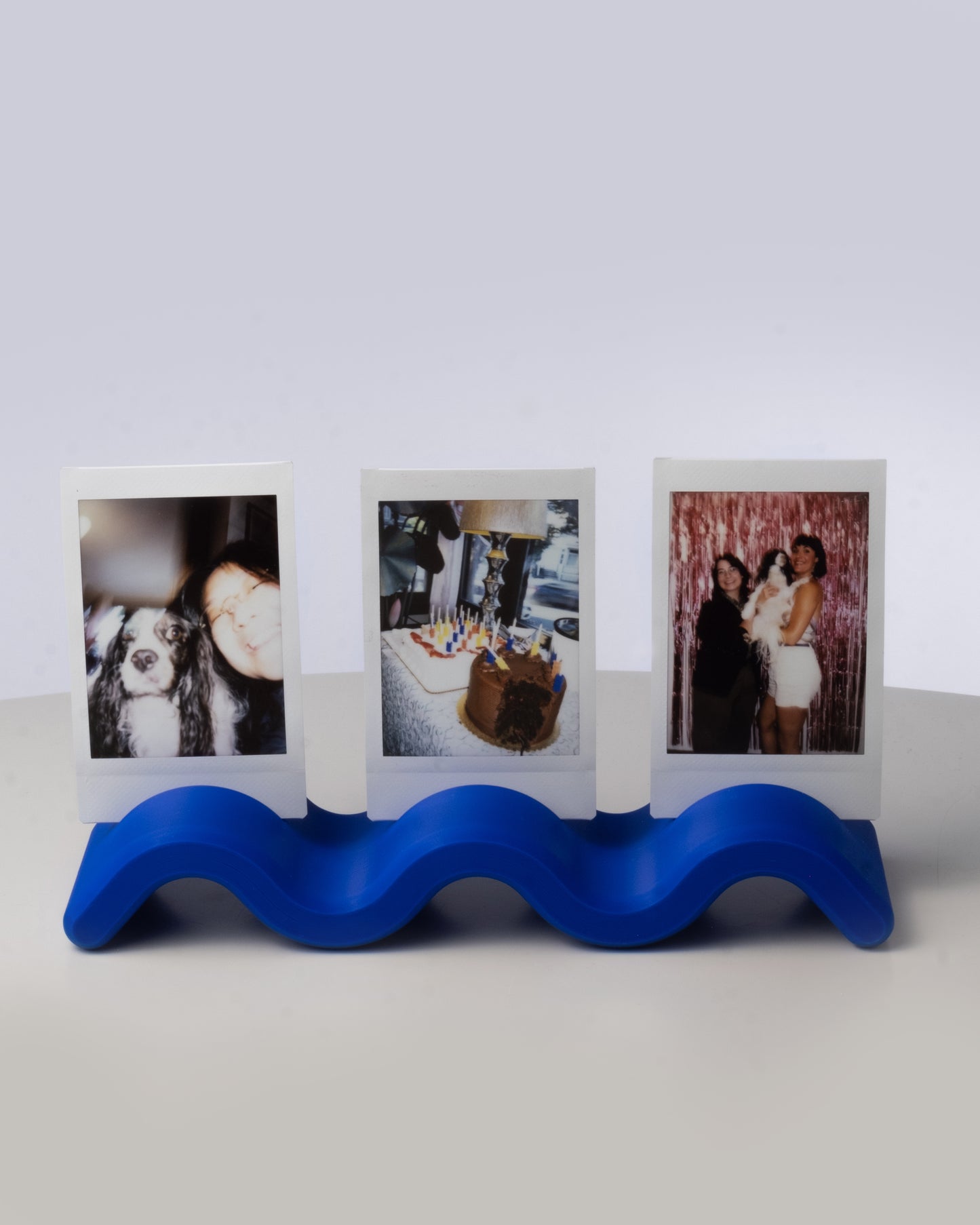 Squiggle Photo Holder [Cobalt]