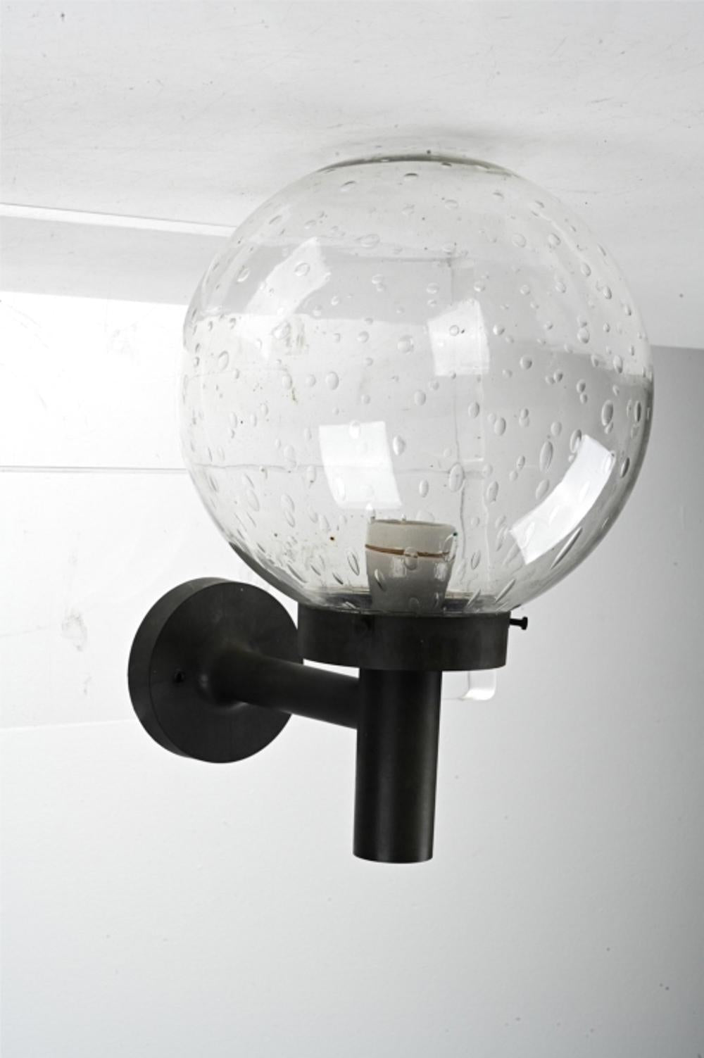 Scandinavian Modern Glass Globe Sconce