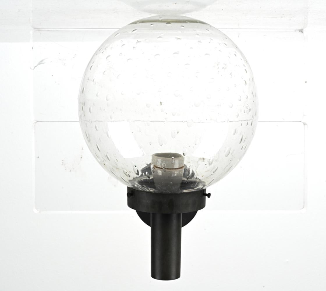 Scandinavian Modern Glass Globe Sconce