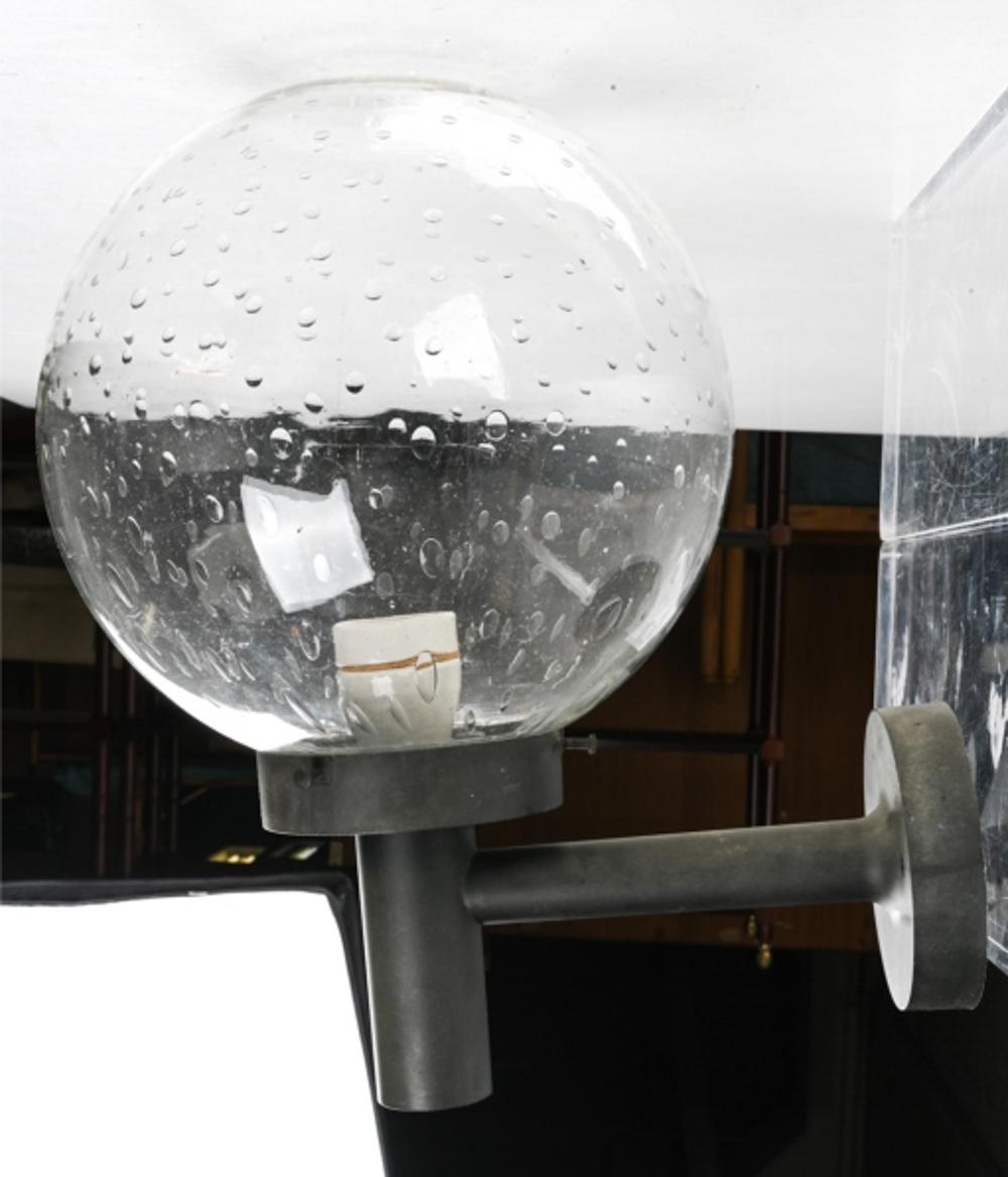 Scandinavian Modern Glass Globe Sconce