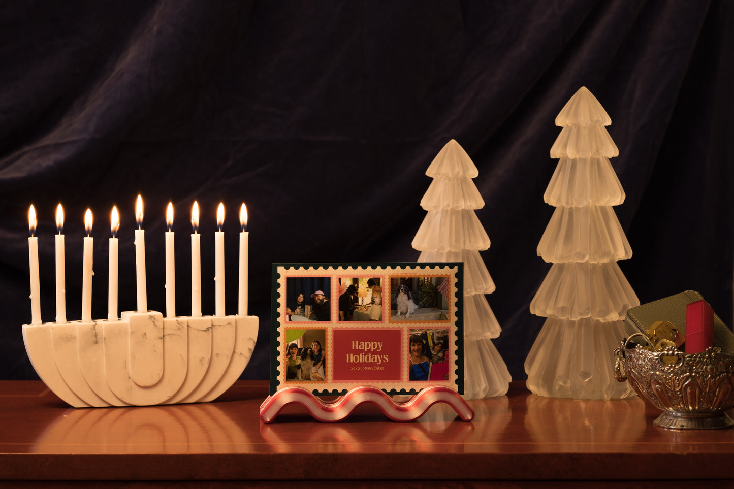 Squiggle Photo Holder [Peppermint]