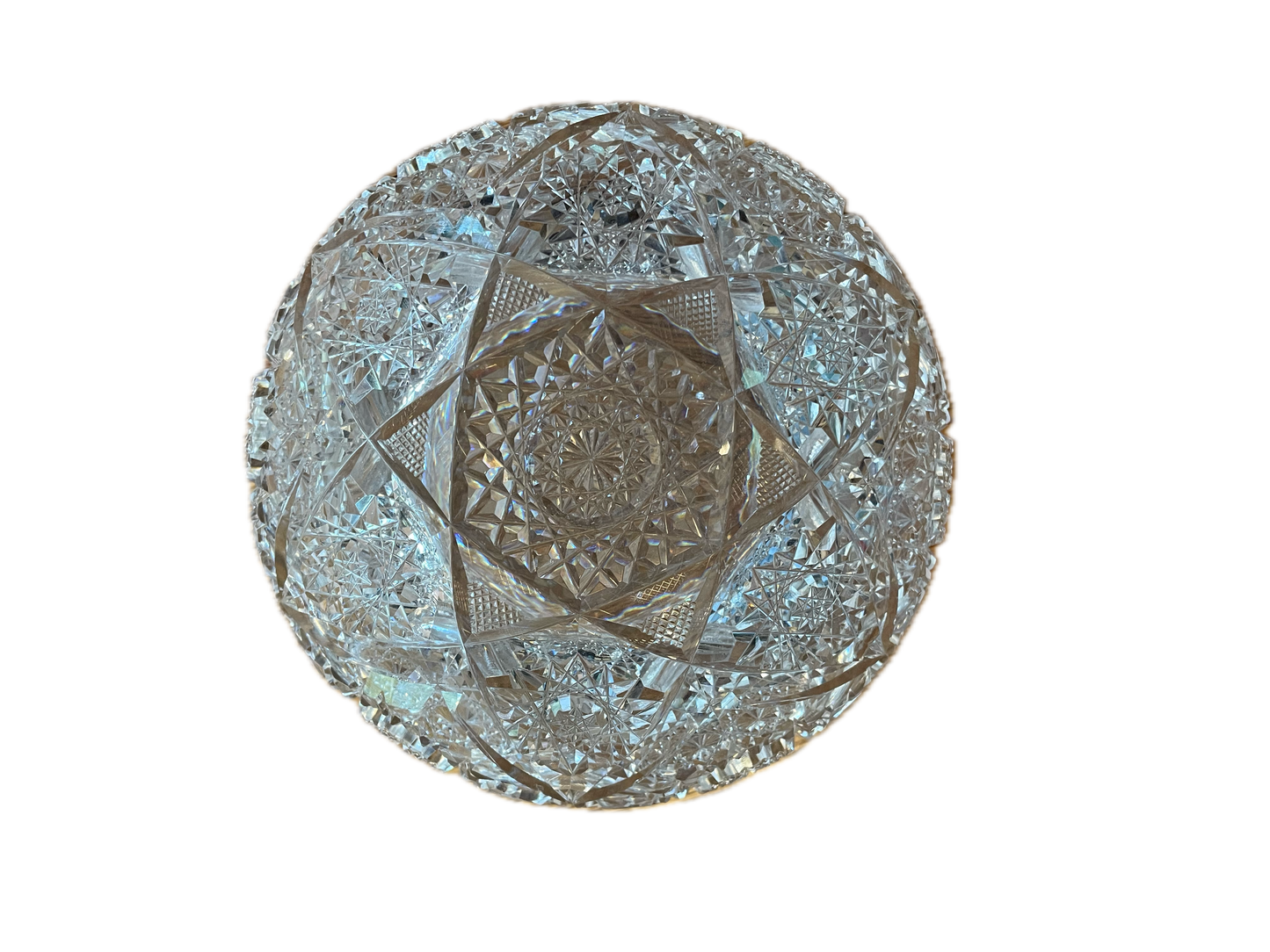 Decorative Cut Crystal Monteith Bowl