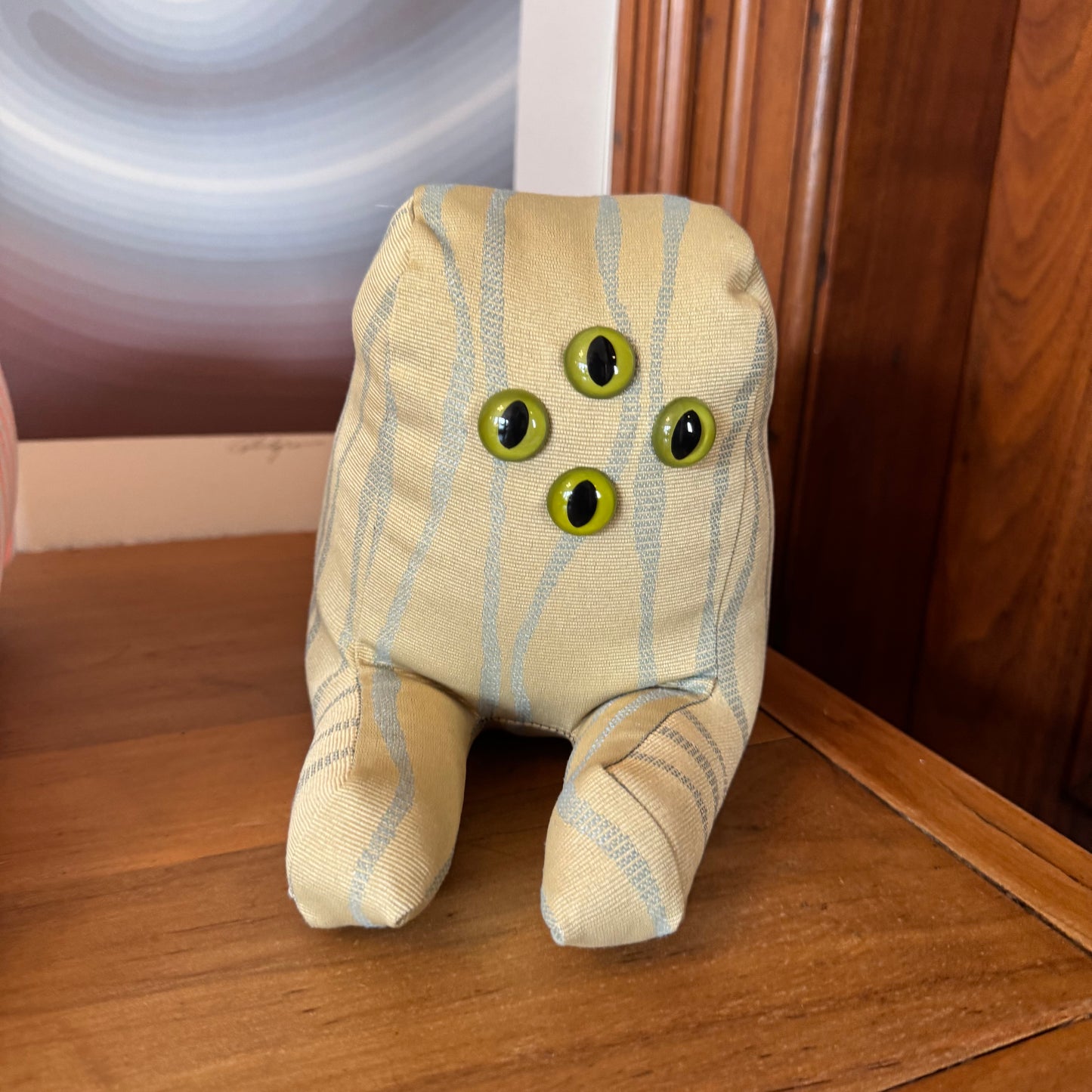 Stuffed Sphinx Creature by Lil Champ [Green Striped]