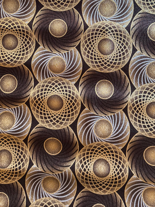 Spirograph Metallic Wallpaper