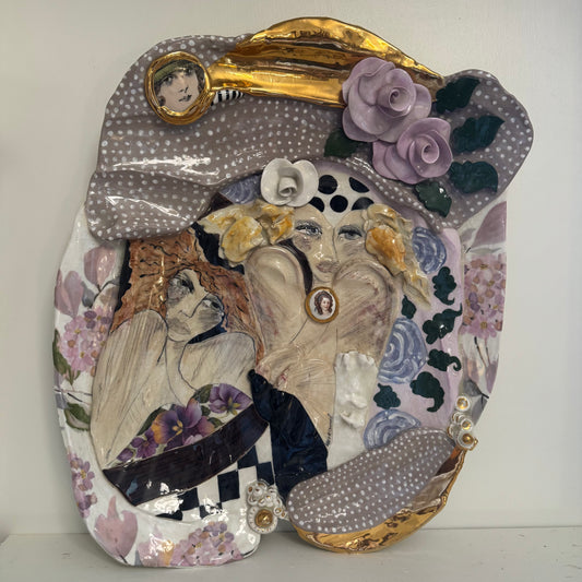 Laney K. Oxman Ceramic Plate c. 1990s