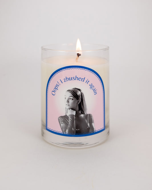 Oops! I Zhushed it Again Jar Candle [Lawn Party]